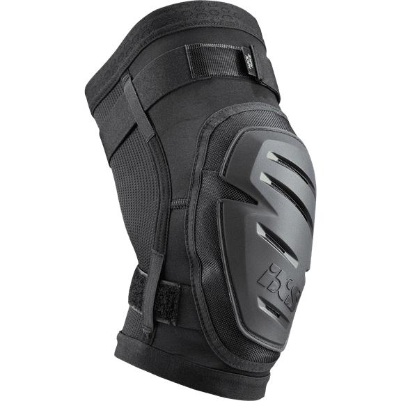 iXS Hack Race Knee Guard Black L | AeroMeshTM- Light, Moisture Wicking
