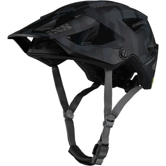 iXS Trigger AM MIPS All Mountain/Enduro Bicycle Helmet, Black Camo, SM(54-58cm)