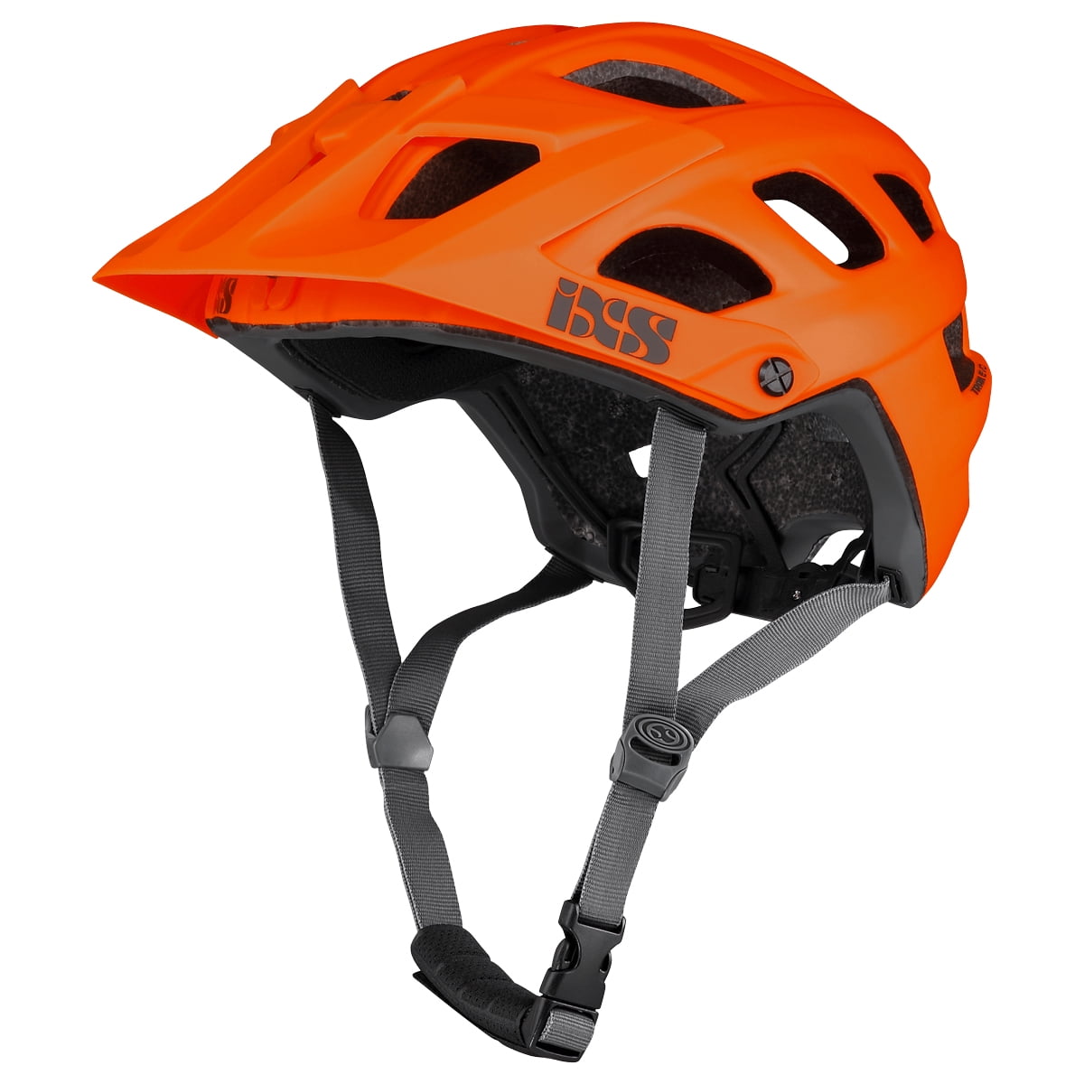 iXS Trail Evo Mountain Bike Helmet, Adjustable Visor, Orange, XS(49-54cm)