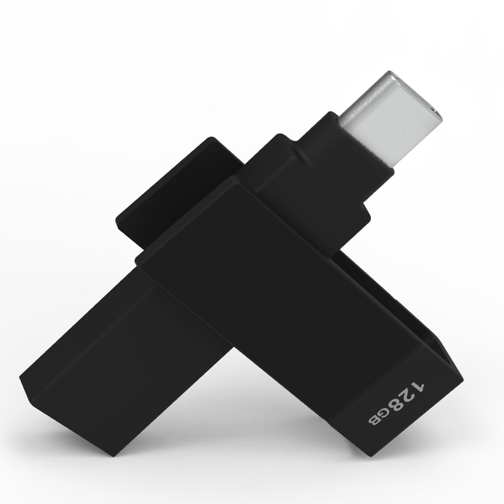 iXflash 128GB Backup Flash Drive USB Type A & USB Type C for iPhone
