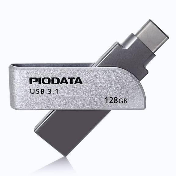 PioData iXflash 128GB Flash Drive USB Type A & USB Type C for iPhone, iPad, and Computer - iPhone USB Storage Flash Drive for Photos, Backup, and External Hard Drive