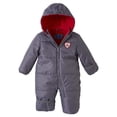 thumbnail image 1 of iXtreme Baby Boys Snowsuit - Cozy Fleece-Lined Winter Snowsuit - Baby Pram Bodysuit with Hood, 1 of 7