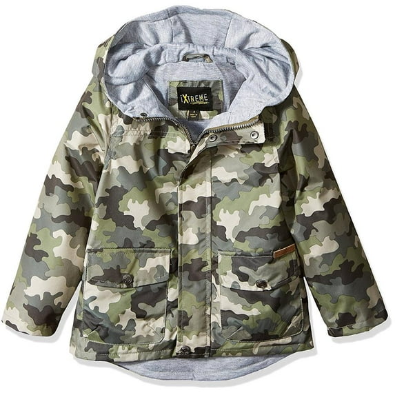 iXtreme Boys 4-7 Twill Hood Anorak Jacket (Camouflage 6)