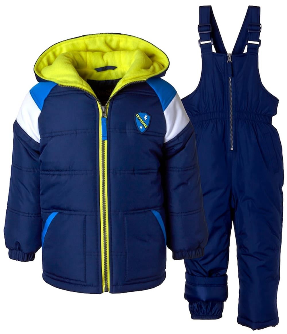 The North Face Red and Navy 550 Bunting Snowsuit / 12-18 months