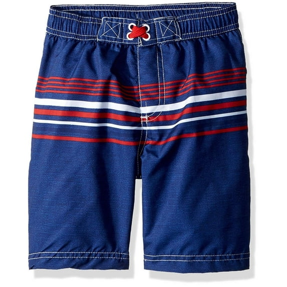 iXtreme Boys 2T-4T Stripe Swim Trunk (Navy 2T)