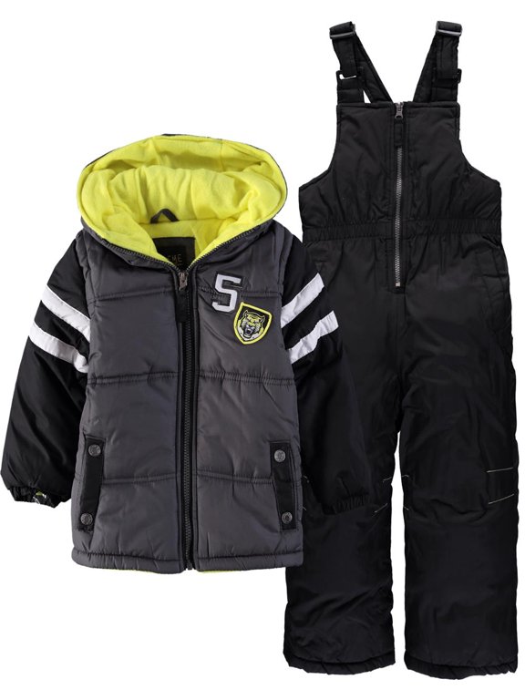 Boys 4-7 Varsity 2-Piece Snowsuit (Grey 4)
