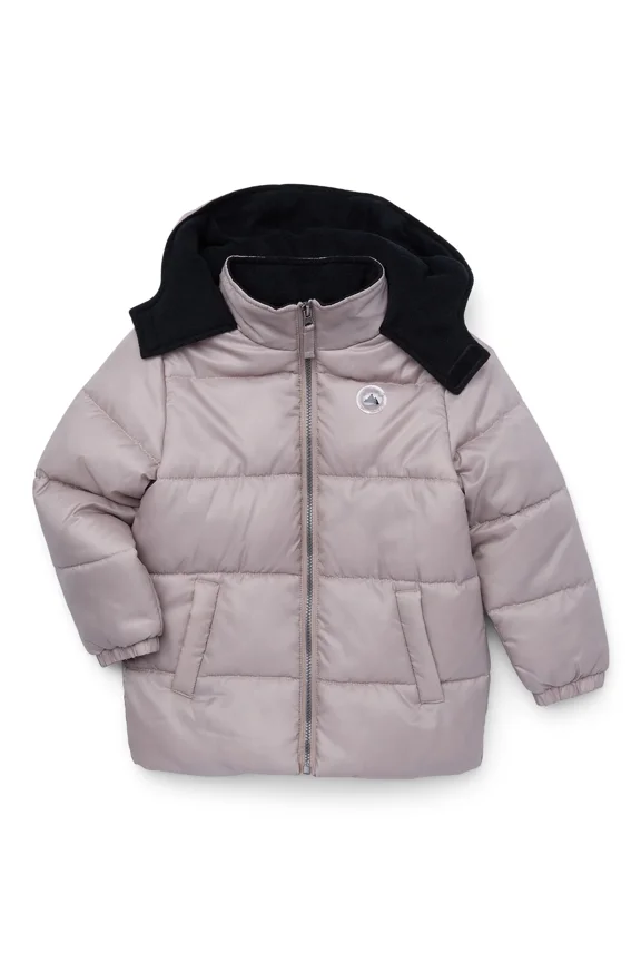 Boys Hooded Ripstop Puffer Winter Coat, Sizes 4-18