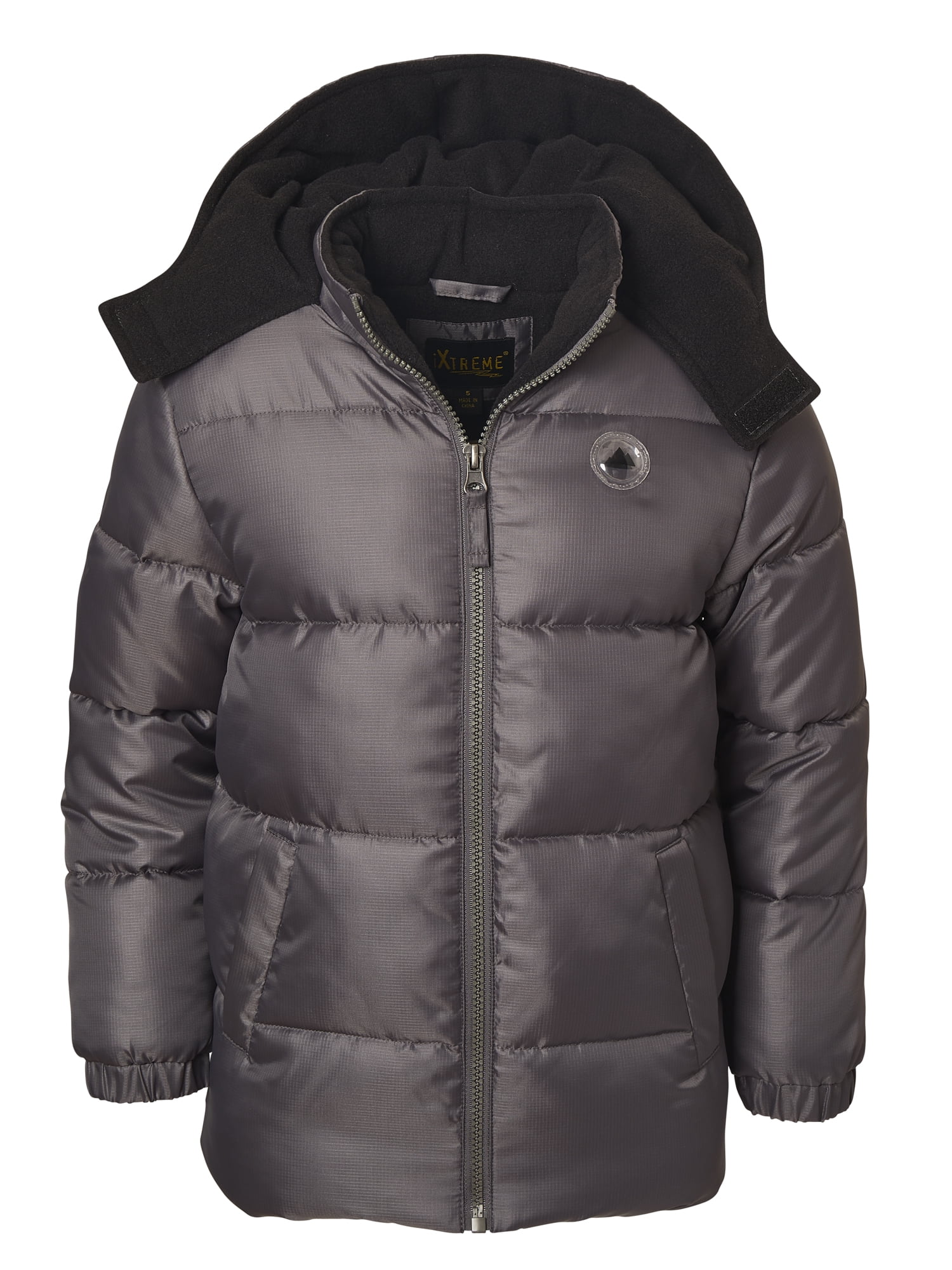 iXtreme Boys Hooded Ripstop Puffer Winter Coat, Sizes 4-18