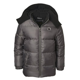 Rothschild Boys 8-20 Panel Puffer Jacket with Matching Hat