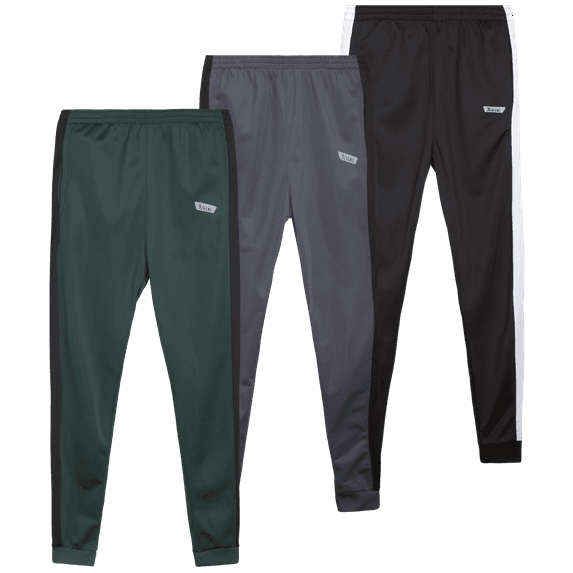iXtreme Boys' Jogger Pants - 3 Pack Active Performance Tricot Jogger Sweatpants for Boys (8-18)