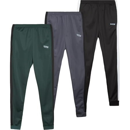 iXtreme Boys' Jogger Pants - 3 Pack Active Performance Tricot Jogger Sweatpants for Boys (8-18)