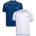 thumbnail image 1 of iXtreme Boys Rash Guard - 2 Pack Quick Dry UPF 50+ Sun Protection Swim Shirt for Boys (4-18), 1 of 7