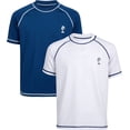 thumbnail image 1 of iXtreme Boys' Rash Guard – 2 Pack UPF 50+ Quick Dry Sun and Sand Protection Swim Shirt (2T-18), 1 of 7
