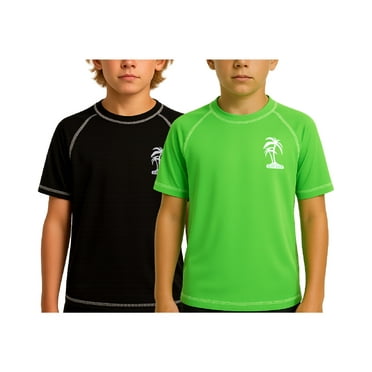 iXtreme Boys' Rash Guard – 2 Pack UPF 50  Quick Dry Sun and Sand Protection Swim Shirt (2T-18)