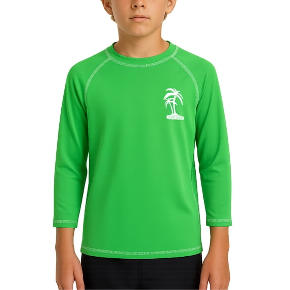 iXtreme Boys Swim Shirt - UPF50+ Sun Protection Quick Dry Long Sleeve Rash Guard Shirts for Boys