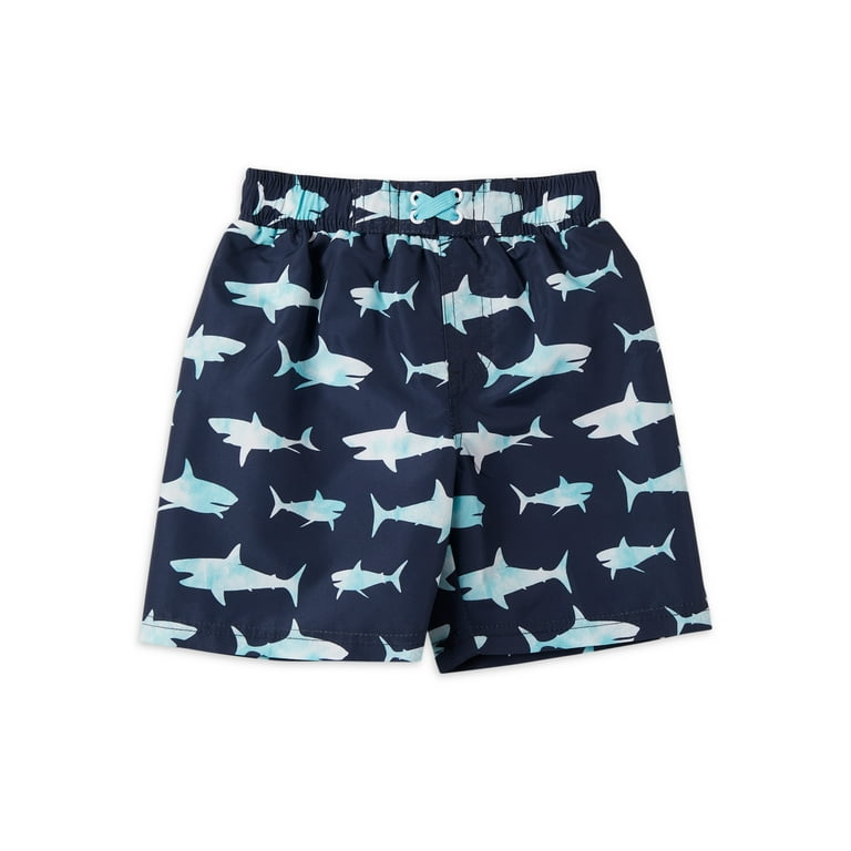 iXtreme Boys Shark Print Swim Trunks Sizes 4 18 Walmart