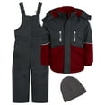 thumbnail image 1 of iXtreme Boys Snowsuit Set - 2 Piece Insulated Ski Jacket and Snow Pants Overall Bibs for Boys (5-18), 1 of 7
