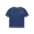 thumbnail image 1 of iXtreme Boys Solid Rash Guard Swim Top with Short Sleeves, Sizes 4-18, 1 of 4
