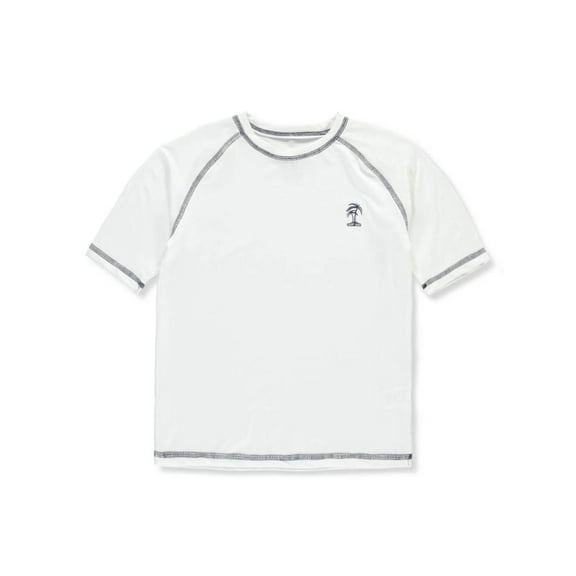 iXtreme Boys Solid Rash Guard Swim Top with Short Sleeves, Sizes 4-18