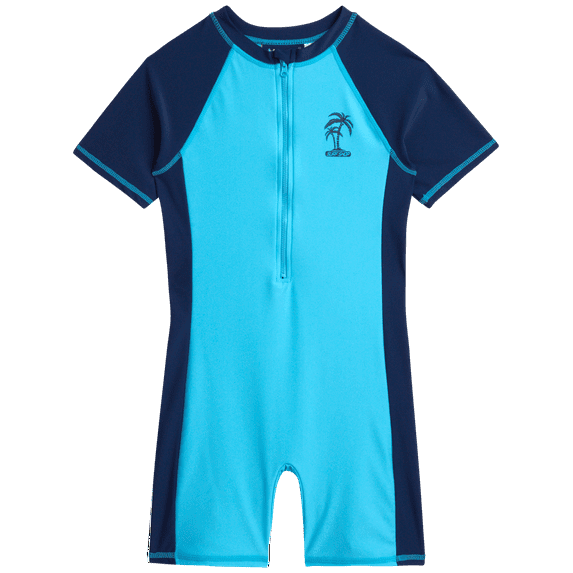 iXtreme Boys' Sunsuit - UPF 50+ One Piece Rashguard Bodysuit Swimsuit - Sun Protection Swimwear 4-13