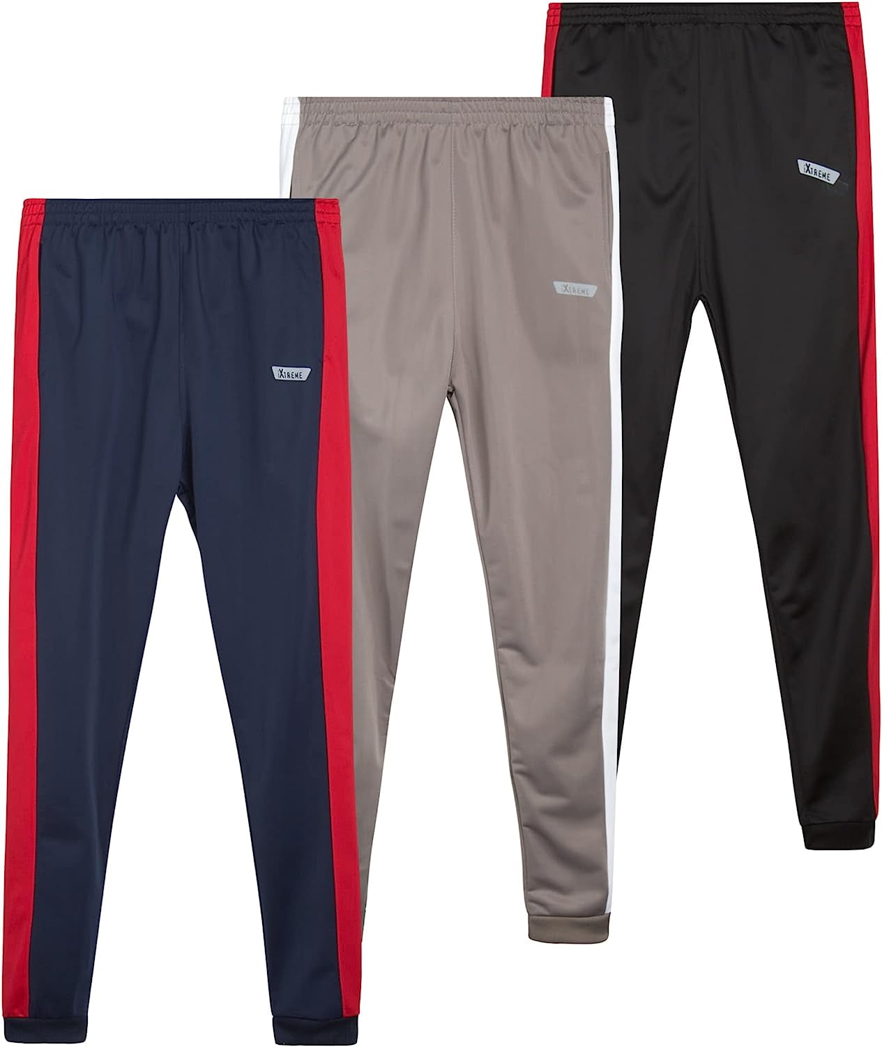 iXtreme Boys' Sweatpants - 3 Pack Lightweight Tricot Jogger Pants (Size ...
