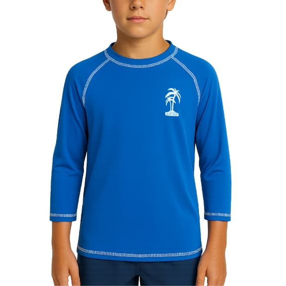iXtreme Boys Swim Shirt - UPF50+ Sun Protection Quick Dry Long Sleeve Rash Guard Shirts for Boys
