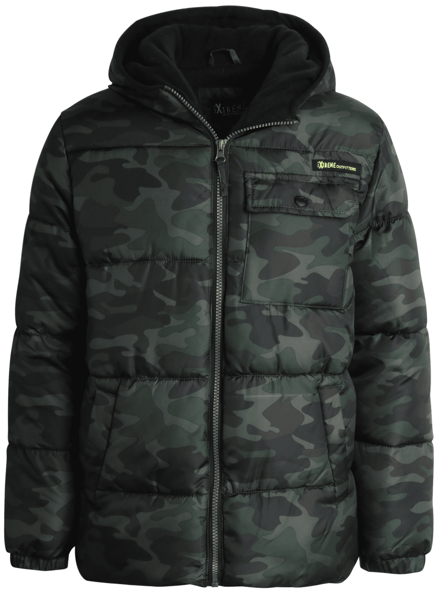 iXtreme Boys' Winter Coat Fleece Lined Bubble Puffer Windbreaker