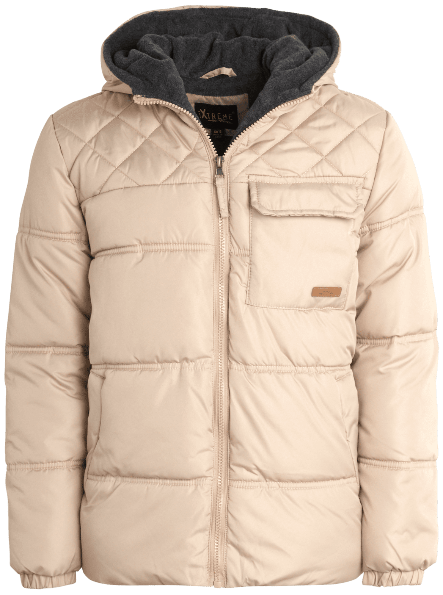 iXtreme Boys' Winter Coat Fleece Lined Bubble Puffer Windbreaker