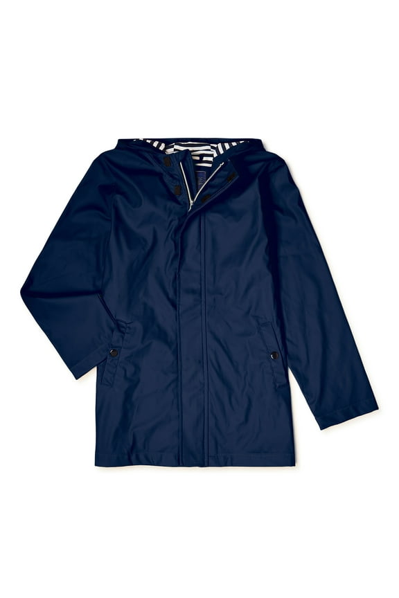 Boys and Girls Unisex Hooded Raincoat Jacket, Sizes 4-16