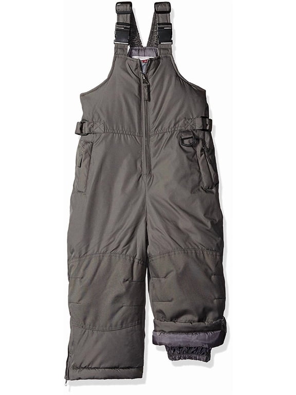 Kids Unisex Insulated Ski Bib Snowpant Snowboard Snowsuit (Grey Size 16/18)