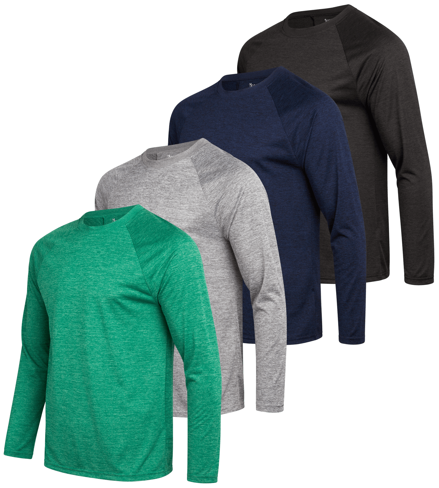 Men's Cool Dri Long Sleeve Performance TShirt with Comfort Soft Eco Smart Fleece Sweatpants