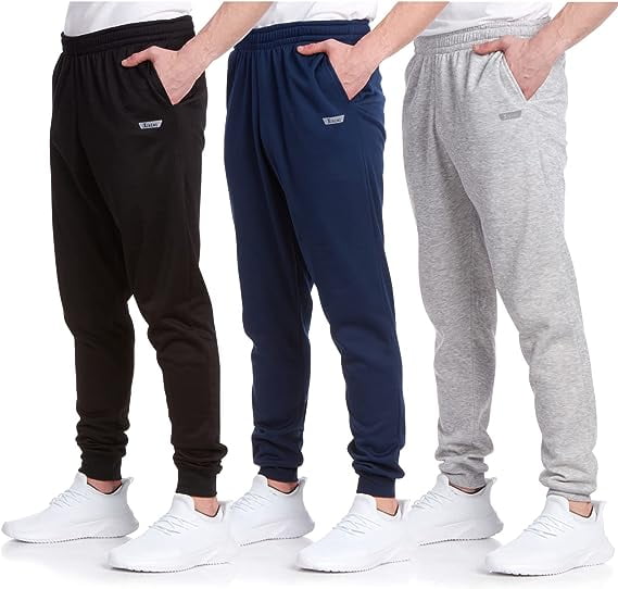iXtreme Men's Sweatpants - 3 Pack Active Fleece Jogger Pants (Size: S ...
