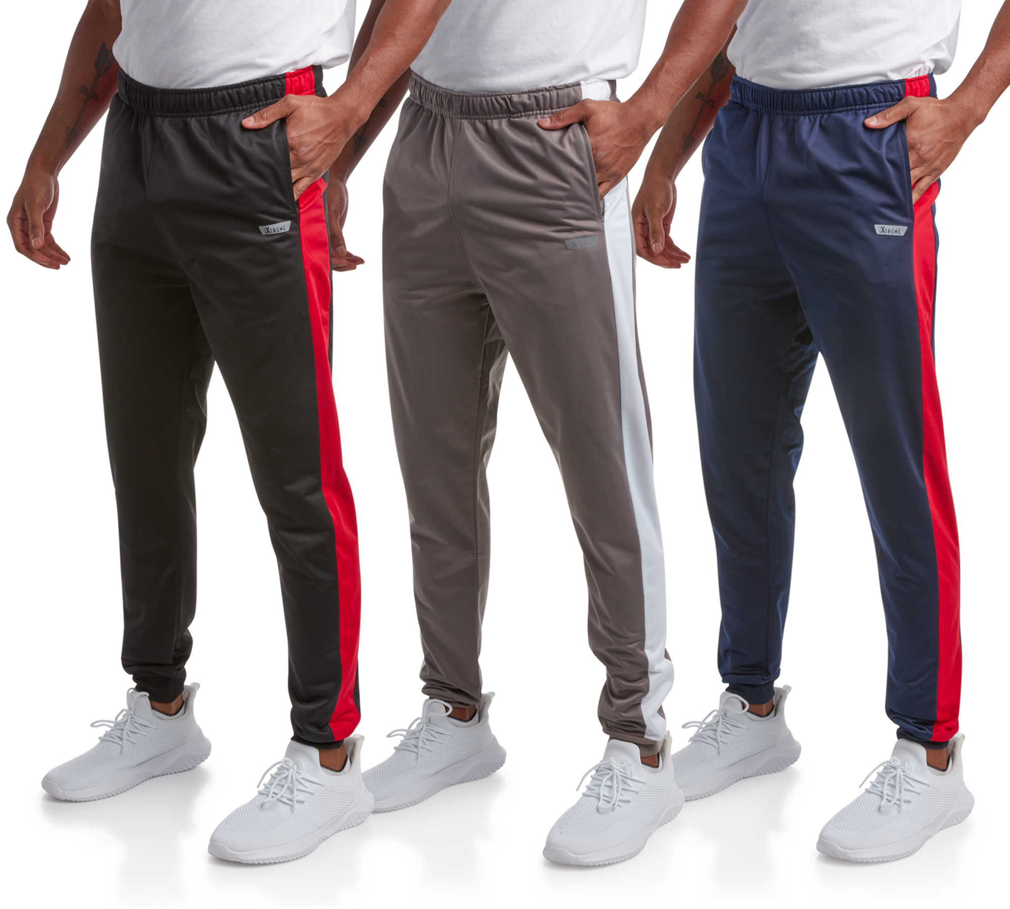 IXtreme Men s 3 Pack Lightweight Performance Jogger Sweatpants Size S 