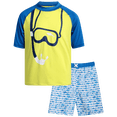 thumbnail image 1 of iXtreme Boys Rash Guard Set - 2 Piece UPF50+ Quick Dry Short Sleeve Swim Shirt & Swim Trunks for Boys, 1 of 6