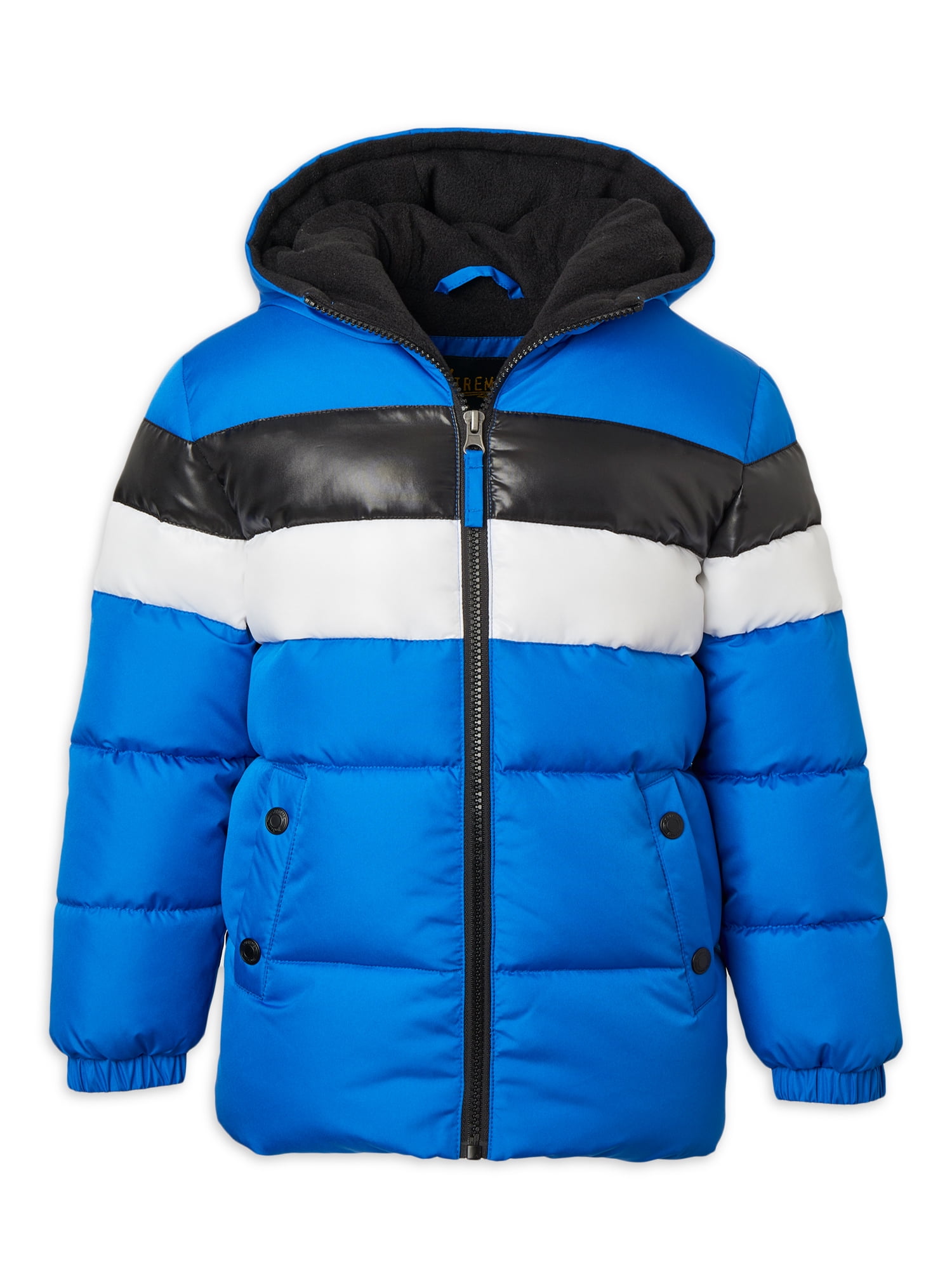 iXtreme Toddler Boy Colorblock Puffer with Cire Stripe Detail, Sizes 2T ...