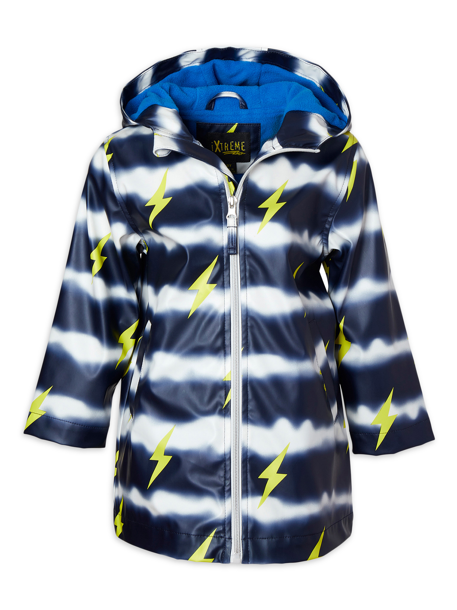 iXtreme Toddler Boy Lightening Tie Dye Rain Jacket, Sizes 2T4T