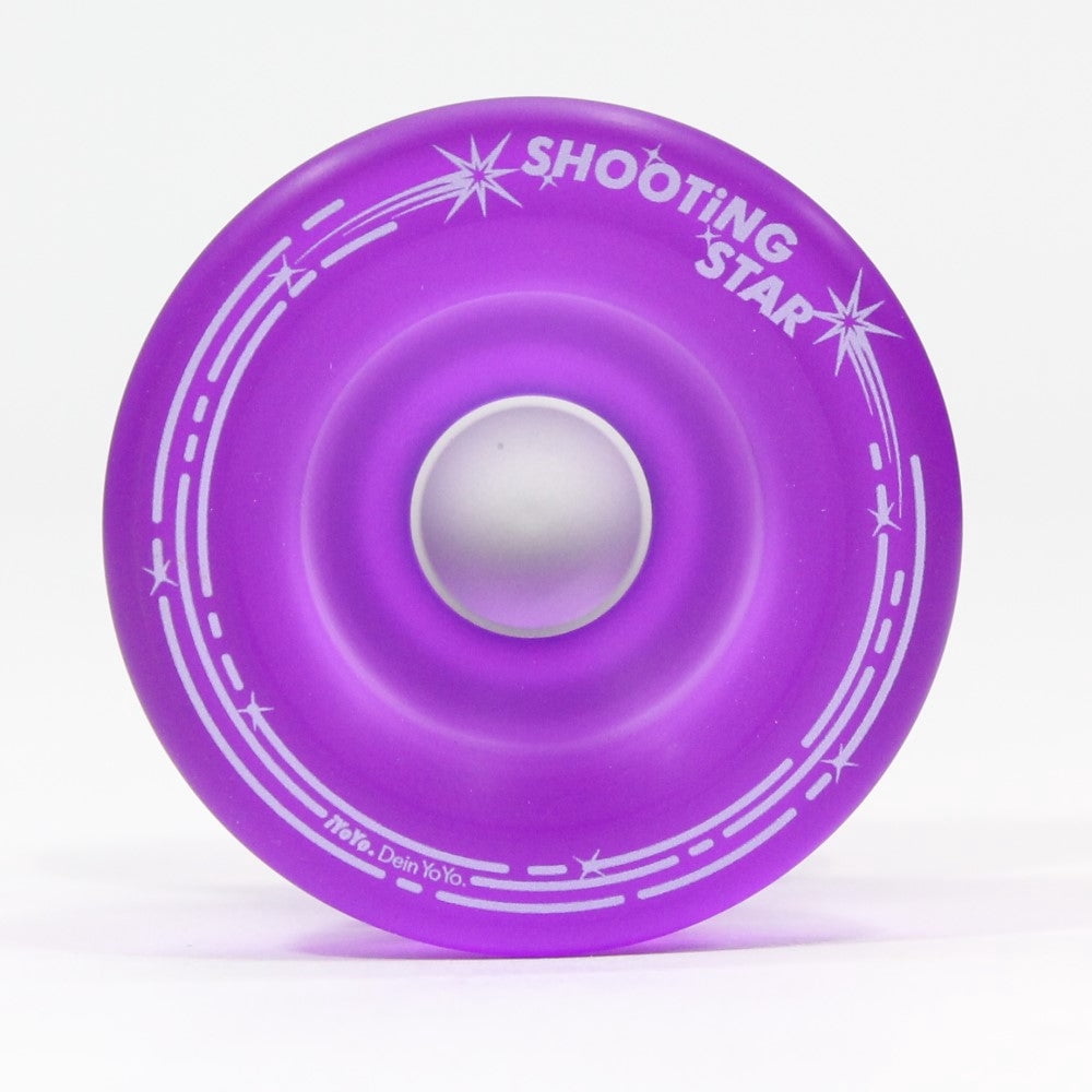 iYoYo SHOOTiNG STAR Yo-Yo - Polycarbonate Yo-Yo - Great for Beginners (Purple with Silver Hub)