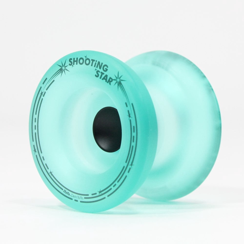 iYoYo SHOOTiNG STAR Yo-Yo - Polycarbonate Yo-Yo - Great for Beginners (Teal with Black Hub)