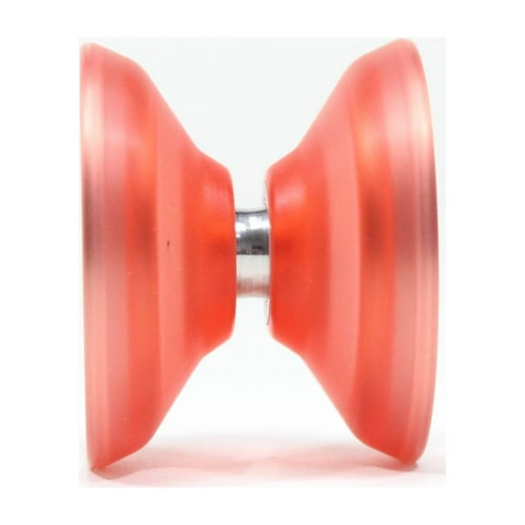 iYoYo SONicWAVE Yo-Yo - Stainless Steel Rings - Polycarbonate YoYo (Red/Silver Hub/Silver Ring)