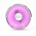 thumbnail image 1 of iYoYo iCEBERG CLASSiC Yo-Yo- Precision Machined Polycarbonate Core Combined with Stainless Steel Weight Rings (Glow in the Dark Purple with Silver Rings), 1 of 4