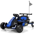 thumbnail image 1 of iYofe 12V Ride on Car for Kids, 360° Spin Drift Racing Go Kart with Powered PU Glowing Wheels, Water Spray Effect with Light, Music, Electric Ride On Toys for Boys Girls Age 3-8, Blue, 1 of 8