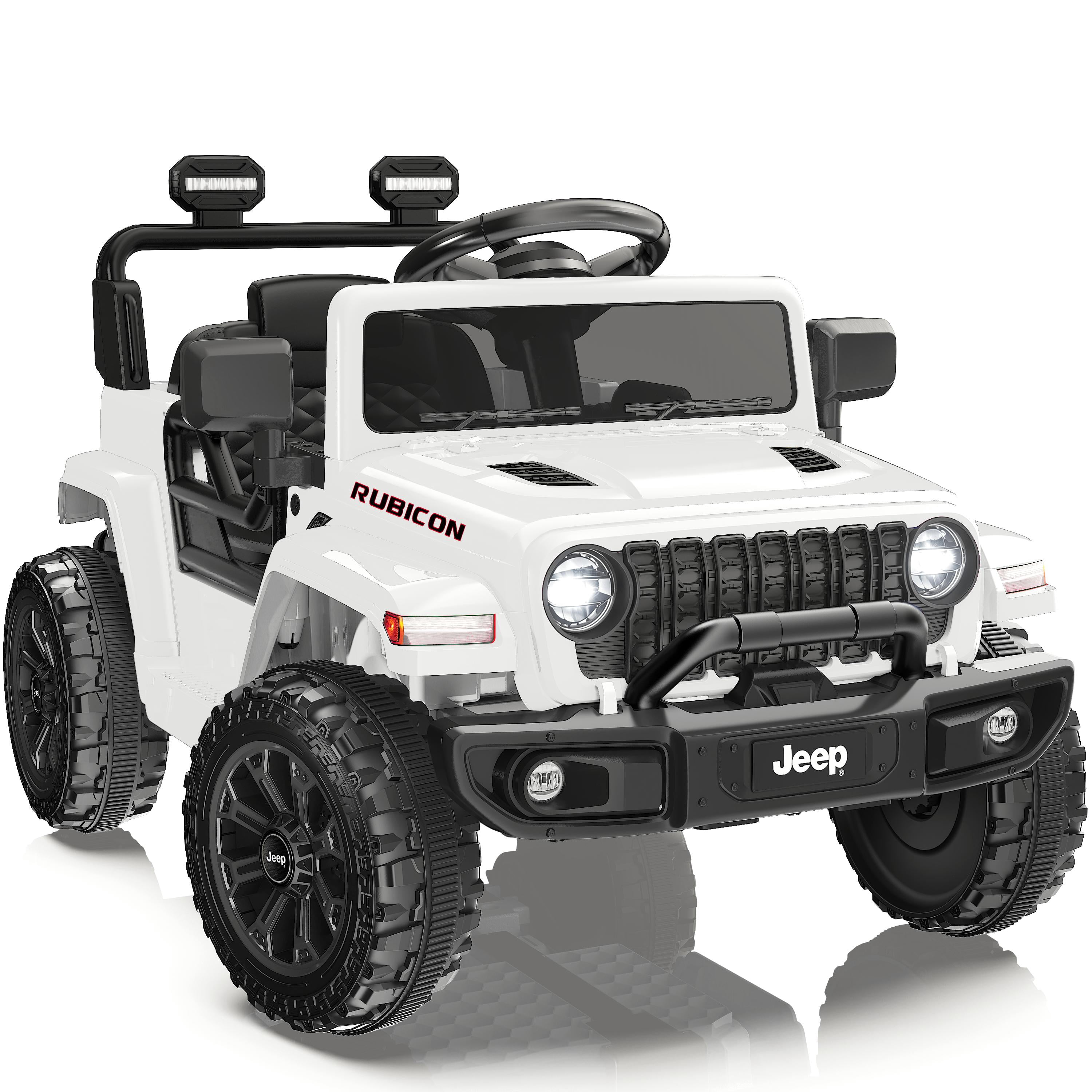 iYofe 12V Jeep Wrangler Rubicon Powered Ride On Car, Electric Car for ...
