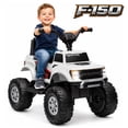 thumbnail image 1 of iYofe 12V Kids ATV Ride on, Ford F-150 Ride on Toys w/LED Lights, Battery Powered Riding Toy Car for Kids Toddlers 2-4, White, 1 of 6