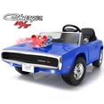 thumbnail image 1 of iYofe 24V 2 Seater Licensed 1970 Dodge Charger R/T Powered Ride on Cars, Kids Electric Toys Car with Remote Control, 4 Wheels Spring Suspension, Blue, 1 of 10