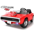 thumbnail image 1 of iYofe 24V 2 Seater Licensed 1970 Dodge Charger R/T Powered Ride-On Car with Remote Control & Safety Belt, Red, 1 of 10