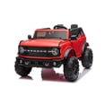 thumbnail image 1 of iYofe 24V Ride On Toys for Kids, Licensed Ford Bronco Base Powered Ride On Car w/4 Wheels Spring Suspension, Parent Remote Control, Lights, Music, Electric Cars Toys for Boys Girls Age 3-8, Red, 1 of 6