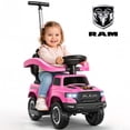 thumbnail image 1 of iYofe 3-in-1 Push Car for Toddlers Ages 1-3, Licensed RAM 1500 Ride On Push Car w/Handle, Safety Rail, Storage, Lights & Horn, 1 of 8