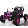 thumbnail image 1 of iYofe 36V Electric Ride on Car for Big Kids, 2 Seater Powered Ride on Vehicle for Boys Girls Ages 6+, Kids Electric car with Bluetooth, Music, Rear Wheel Spring Suspension, Pink, 1 of 1