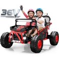 thumbnail image 1 of iYofe 36V Electric Ride on Car for Big Kids, 2 Seater Powered Ride on Vehicle for Boys Girls Ages 6+, Kids Electric car with Bluetooth, Music, Rear Wheel Spring Suspension, Red, 1 of 10