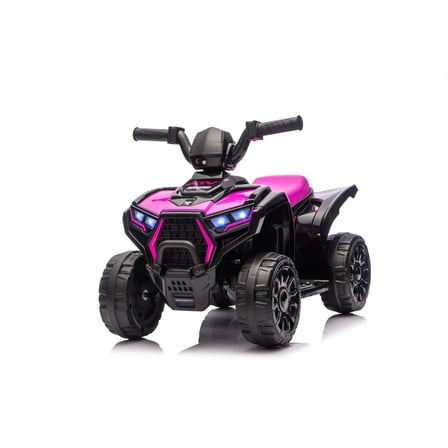 iYofe 6V Kids Ride on ATV Quad, Battery Powered 4-Wheeler Electric Toy for Toddlers Ages 3-5 with Anti-Slip Wheels, Indoor & Outdoor Ride on Car, Gifts for Birthday & Christmas, Rose Pink